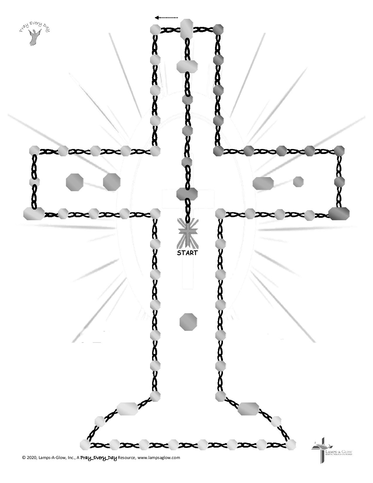 PrayEveryDay RosaryPattern Cross